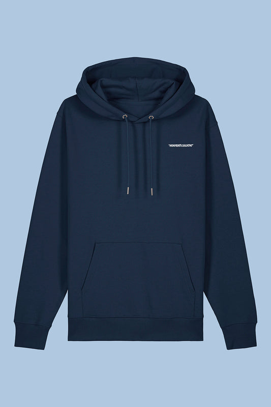 Felpa con Cappuccio _ Logo_ Blue