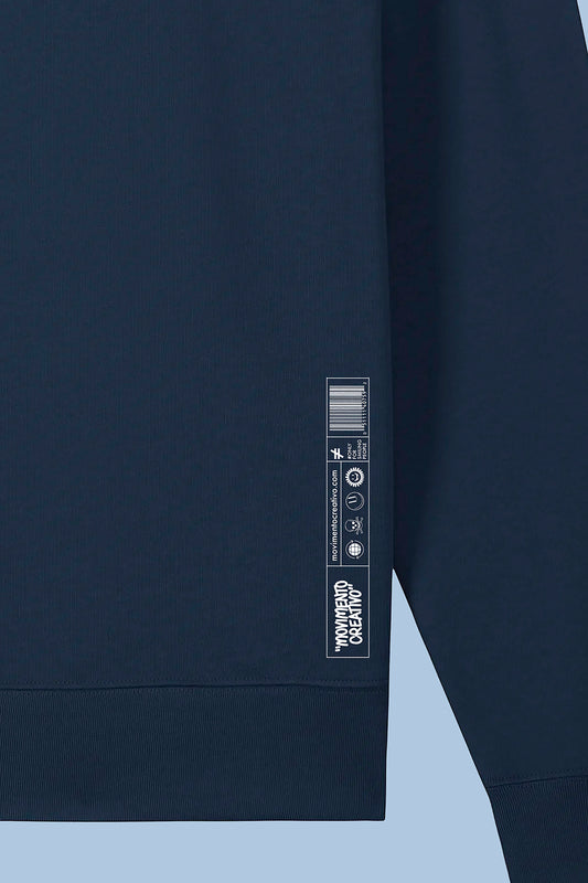 Felpa con Cappuccio _ Logo_ Blue